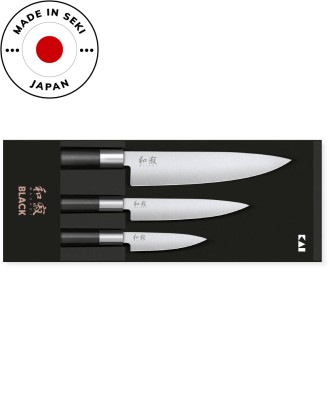 KAI Set de 3 cutite, Wasabi Black